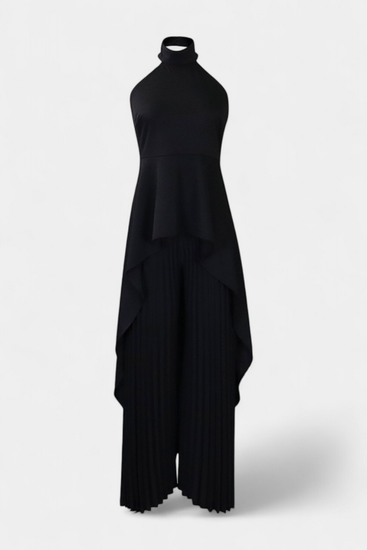 Chrysoula Ensemble Asymétrique Sans Manches avec Pantalon Plissé