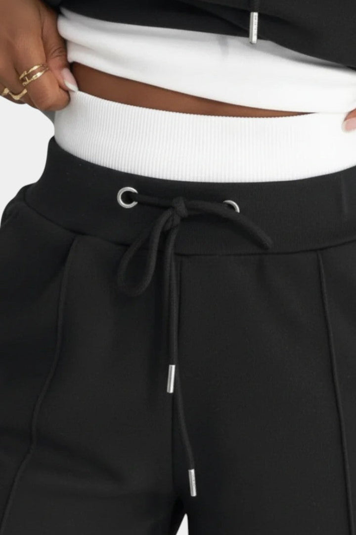 Tiziana Ensemble Deux-Pièces Confort Oversize à Capuche et Pantalon Taille Haute