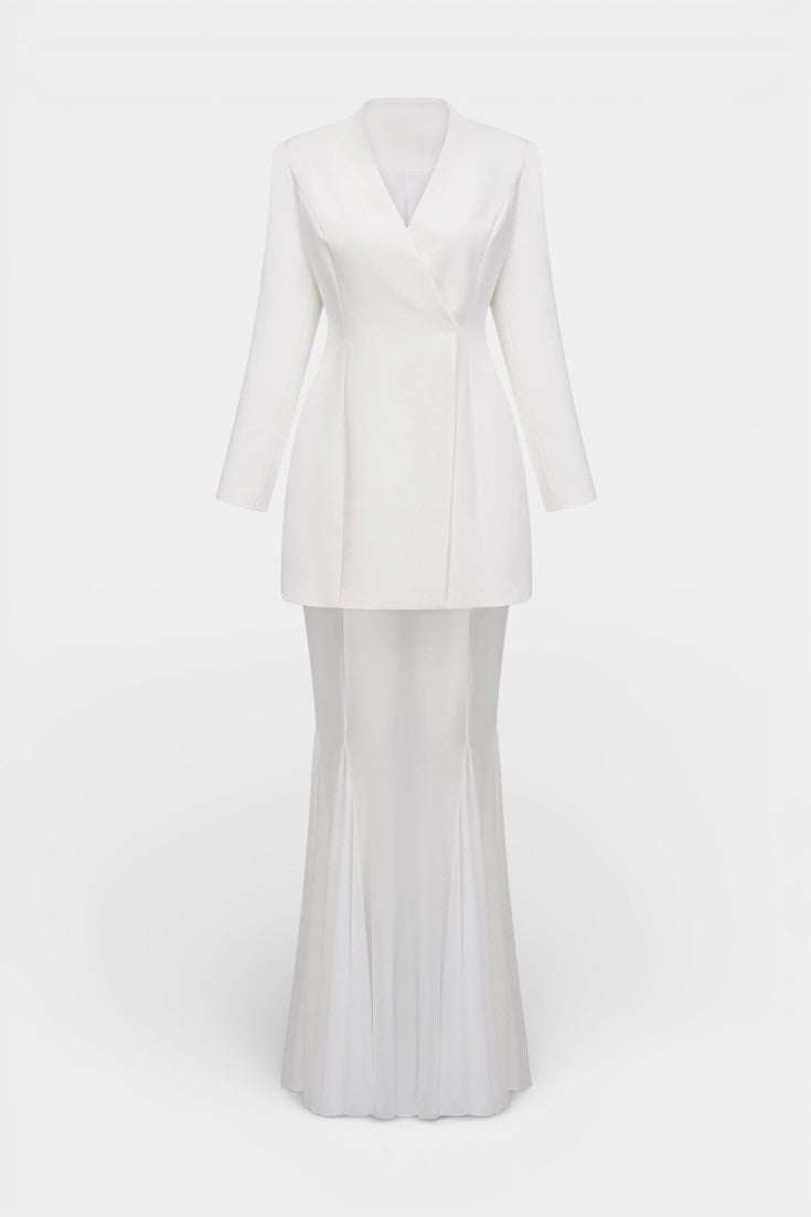 Fenella Ensemble Veste et Jupe au Design Sculptural