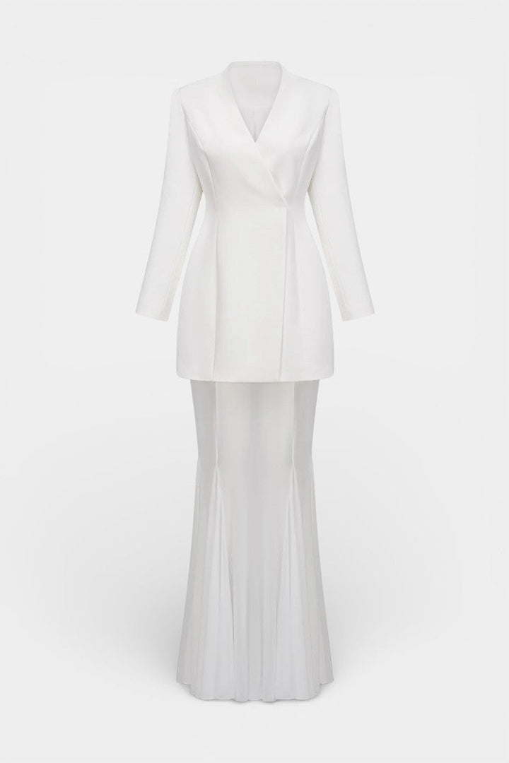 Fenella Ensemble Veste et Jupe au Design Sculptural