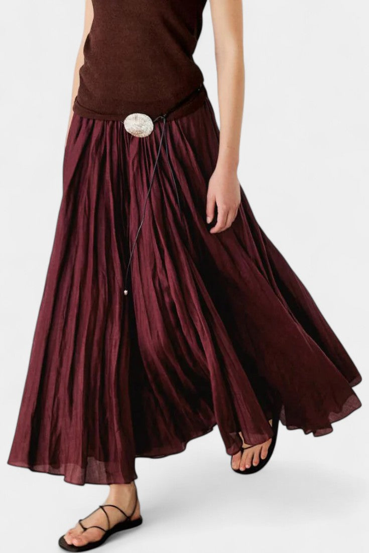 Gia Ensemble Oversized à Pull et Jupe Midi Ajustée