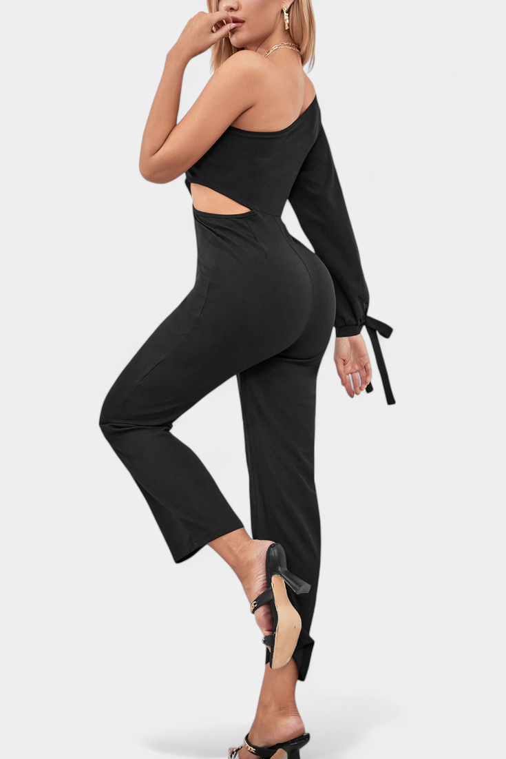 Sahar Combinaison Asymétrique à Détail Noué