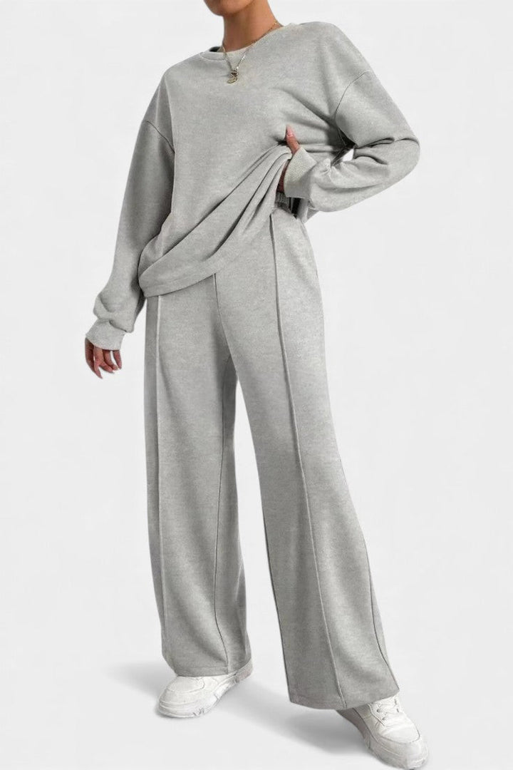 Tiara Ensemble Décontracté Sweatshirt & Pantalon Taille Haute