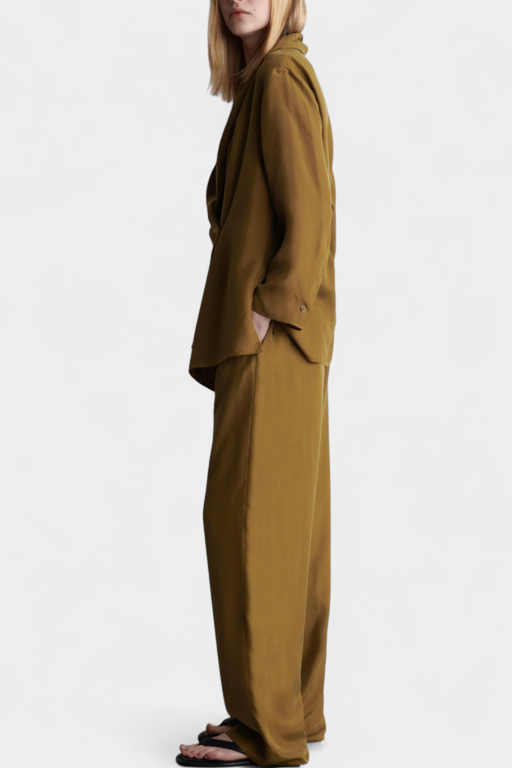 Sue Ensemble Tailleur en Viscose à Blazer Ceinturé