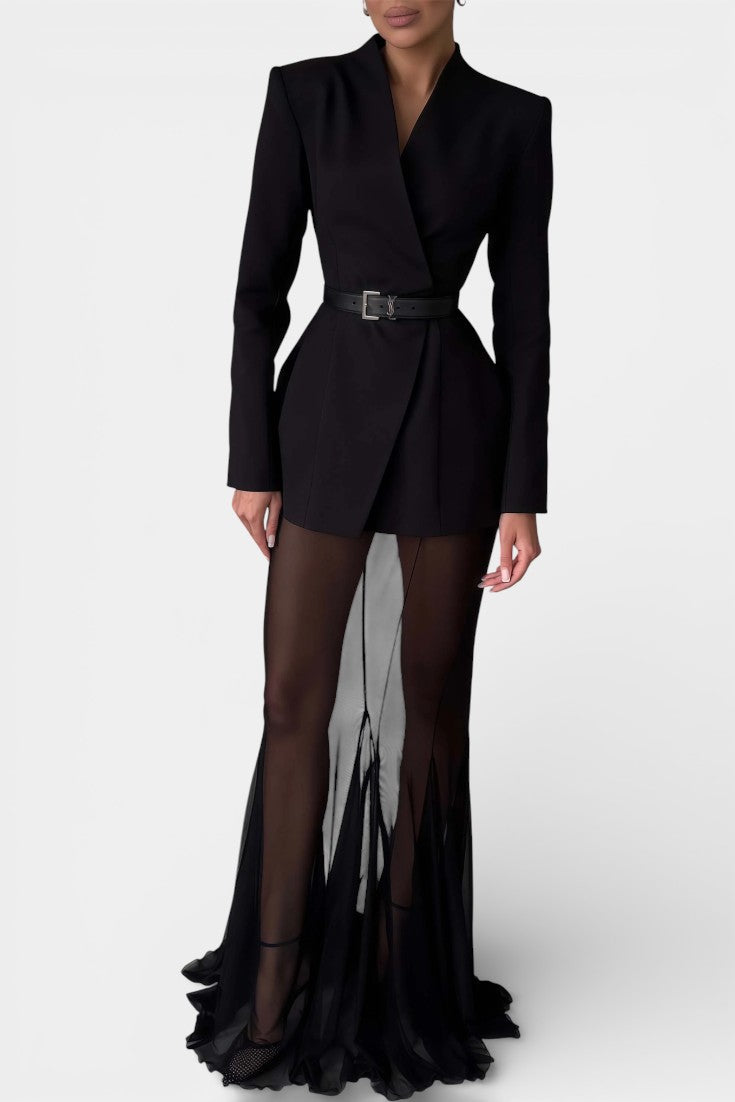 Fenella Ensemble Veste et Jupe au Design Sculptural