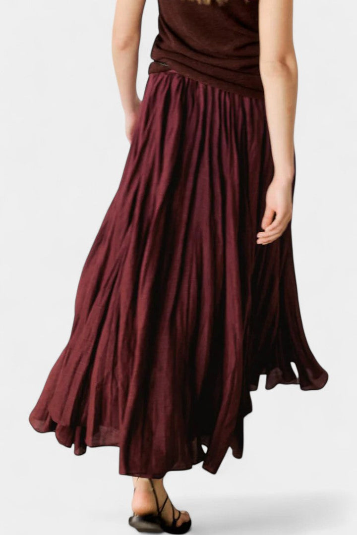 Gia Ensemble Oversized à Pull et Jupe Midi Ajustée