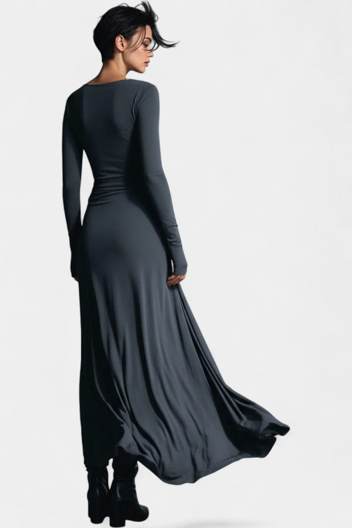 Armelle Robe Longue Portefeuille Nouée