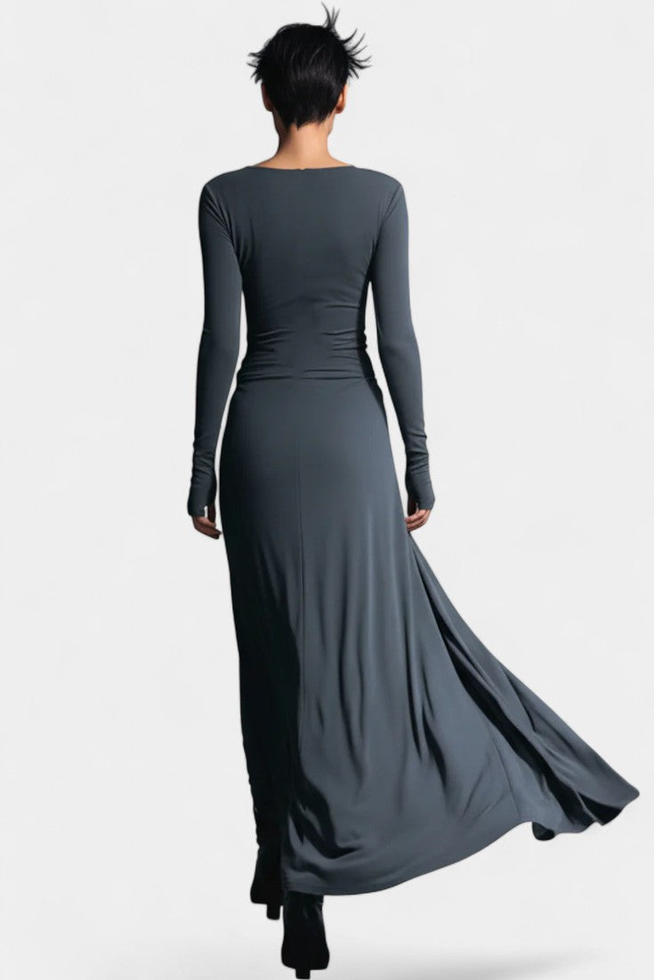 Armelle Robe Longue Portefeuille Nouée