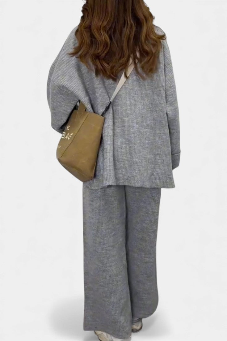 Quirina Ensemble Décontracté Col Rond & Pantalon Fluide