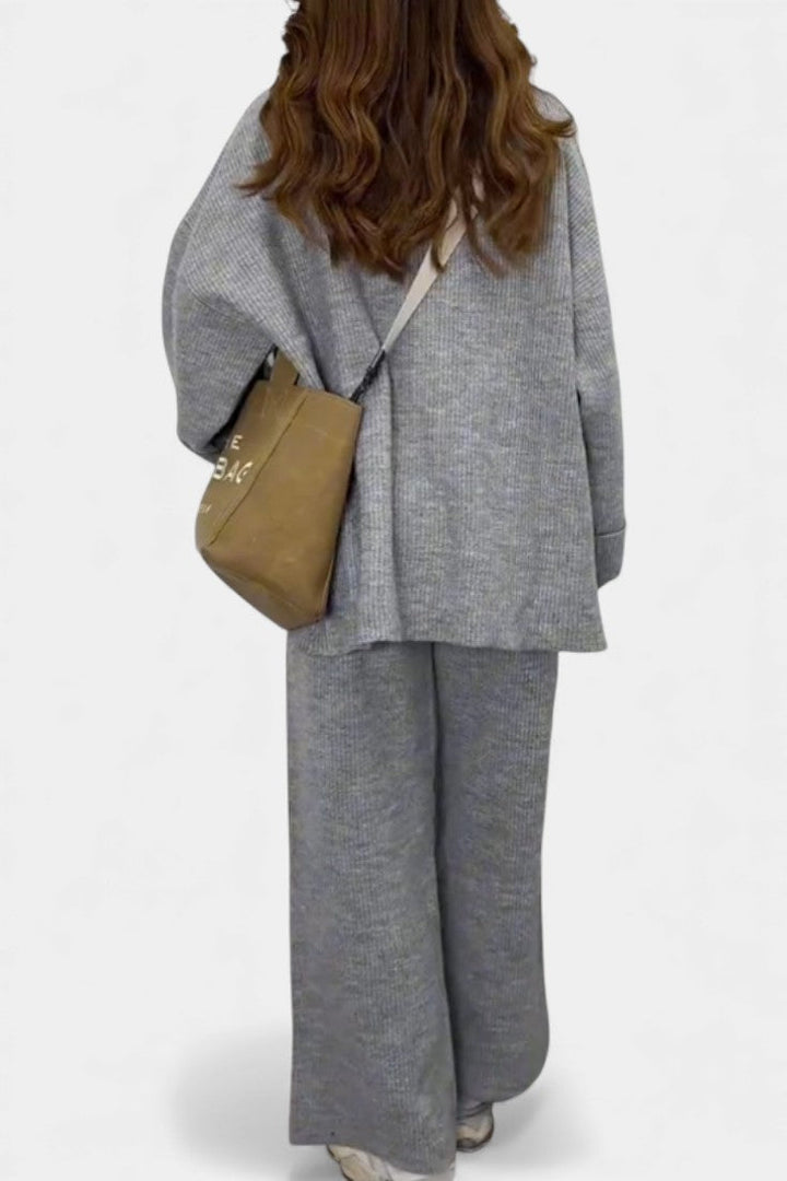 Quirina Ensemble Décontracté Col Rond & Pantalon Fluide