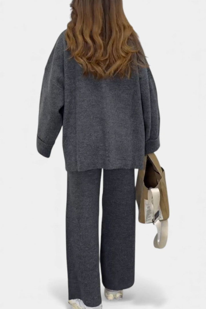Quirina Ensemble Décontracté Col Rond & Pantalon Fluide
