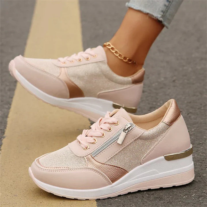 Olivia™ | Nouvelles baskets ergonomiques à lacets et fermeture éclair latérale pour femmes