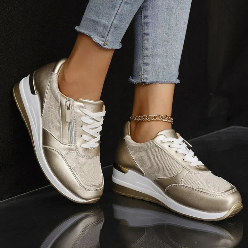 Olivia™ | Nouvelles baskets ergonomiques à lacets et fermeture éclair latérale pour femmes